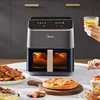 Midea 220V Air Fryer 5.3L/6.3L Visible No-Turn Oil-Free Multifunction Oven Fryer Oil-Free Electric Fryer 4
