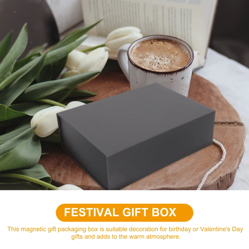 Magnetic Gift Box with Lid, Foldable Storage Container, Luxury Collapsible Cardboard Pa... - SKU MGBL1040 - UGI Packaging