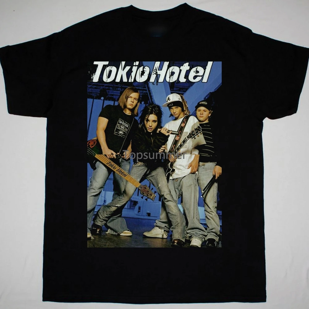 

Tokio Hotel Members T-Shirt Short Sleeve Cotton Black Men Size S To 3Xl