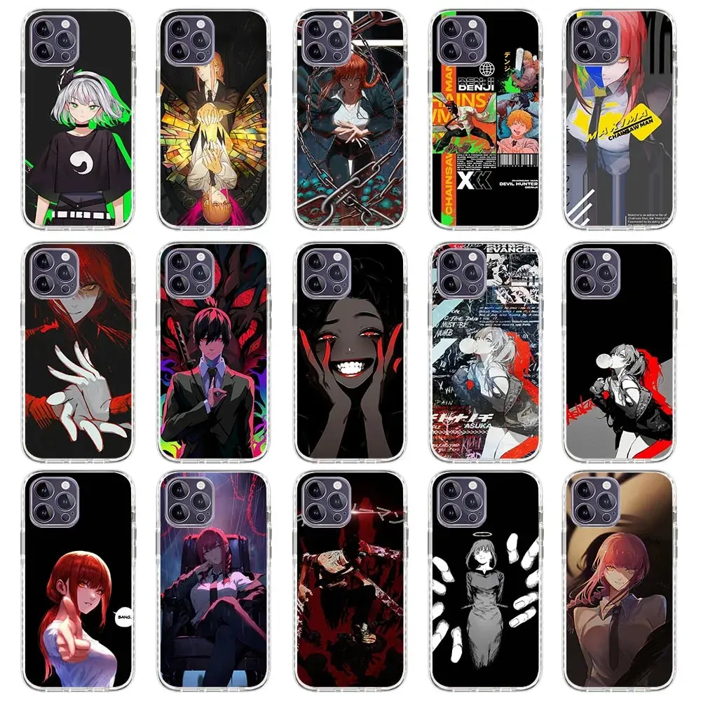 Js-9 Chainsawman Makina Custodia Morbida Per Realme C15 C17 C11 C12 C25 9 10 Narzo 50 50A Prime Pro Plus