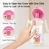 10oz Clamshell Baby Feeding Bottle Silicone Straw Spill-Proof Leak-Resistant Toddler Training Drinking Water Sippy Cup 6