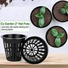 50/100Pcs 2 Inch Hydroponics Net Pots Slotted Mesh Net Cups for Plant Growing Self Watering Baskets for Hydroponics Supplies Kit 2