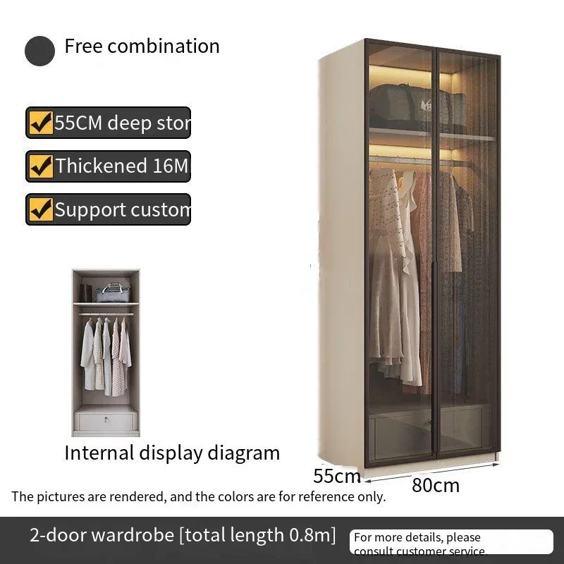 0.8x2.0m wardrobe