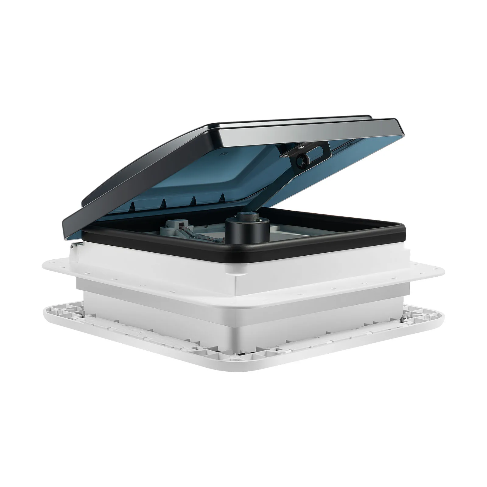 12V Skylight RV Ventilation Fan Caravan Ventilation Vent Fan With LED Light 280x280mm For RVs And Recreational Vehicles