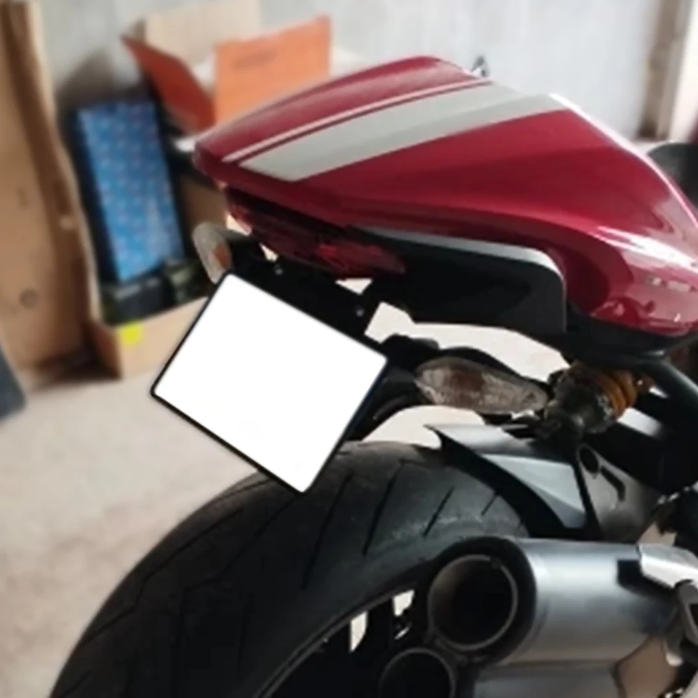 Fit Ducati Monster 821 Stripe DARK 2015-Motorcycle Rear License Plate Tail Frame Holder Bracket Fender Eliminator kit