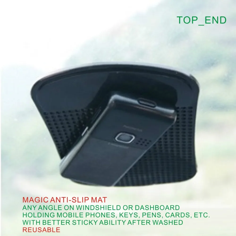 Magic PU Anti-Slip Mat,Super Sticky,Holder Any Mobile Phone/Gadgets,Reusable Mat,Useful,Iphone 4,5,6,7,8plus,Samsung,HTC,LG,SONY