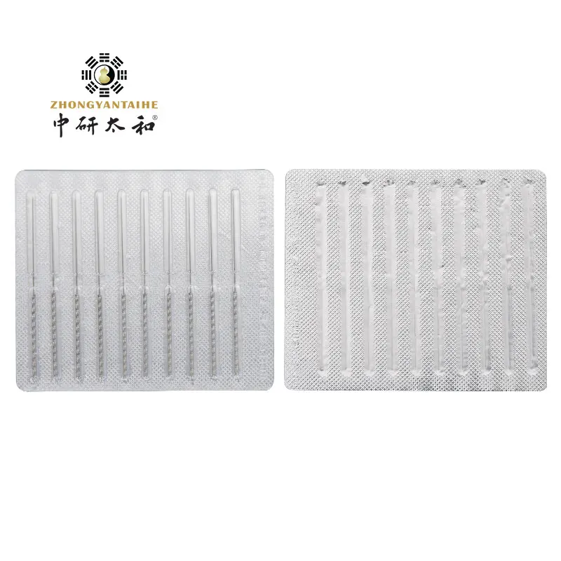 Disposable acupuncture needle ZHONGYAN TAIHE acupuncture needles flat handle aluminum foil 10PCS /lot for moxibustion