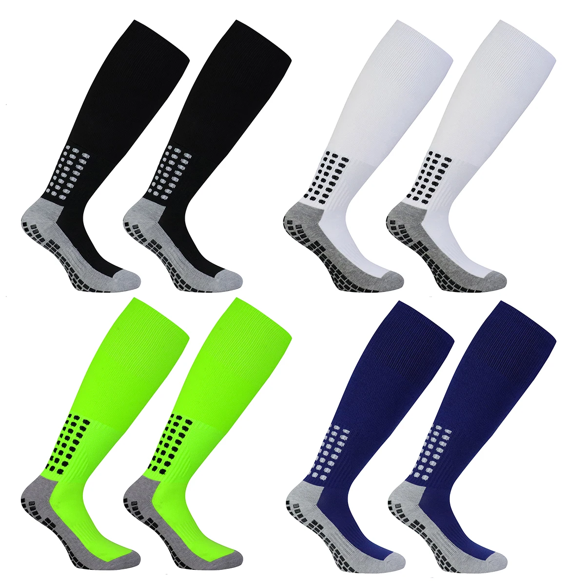 Football Socks Long Football Socks Men's Long Tube Professional Training Soccer Socks Thickened Silicone Non-Slip Towel Bottom Sports