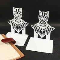 Marvel Black Panther Metal Bookends for Shelf Classic Figure Collection Decoration Books Support Stands Gifts for Fans 1
