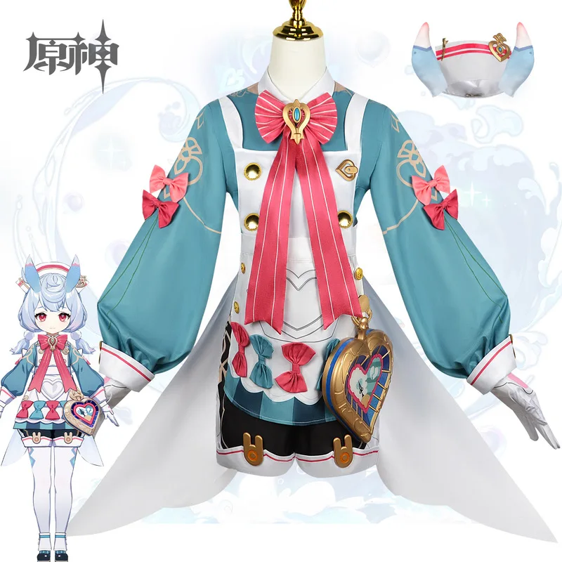 

Genshin Impact Sigewinne Cosplay Costume Genshin Sigewinne Wig Hat Outfit Halloween Costume Cute Girls Dress Uniform Cosplay