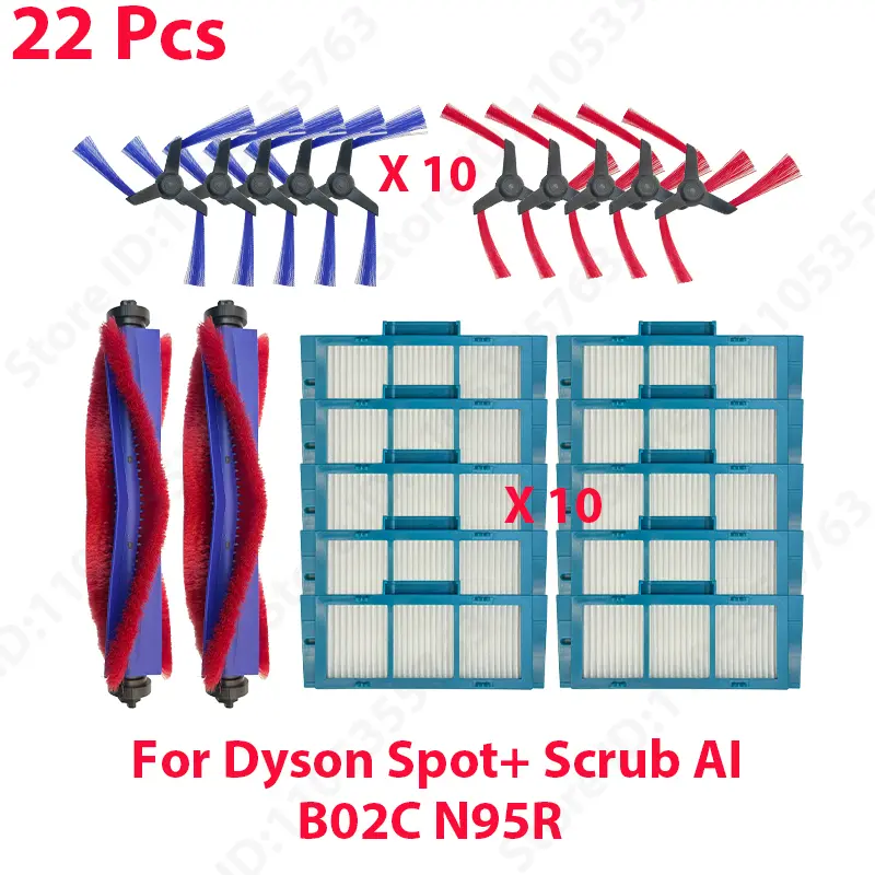 Compatible For Dyson Spot+ Scrub AI B02C N95R Vacuum parts Main Roller Brush Side Brush Hepa Filter Replacement Accessories - Image 10