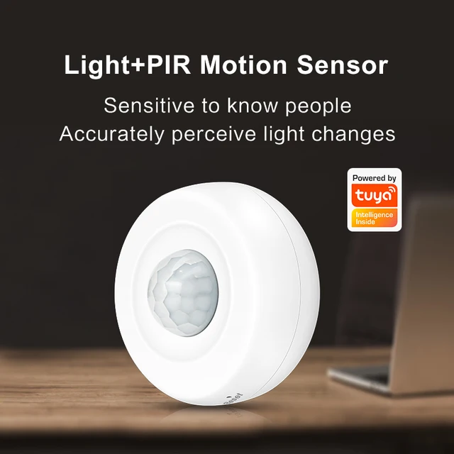 Tuya Smart WiFi Light + PIR Motion Sensor Smart Home Infrared Passive Detector App Real-time Control Support Alexa Google Home 2