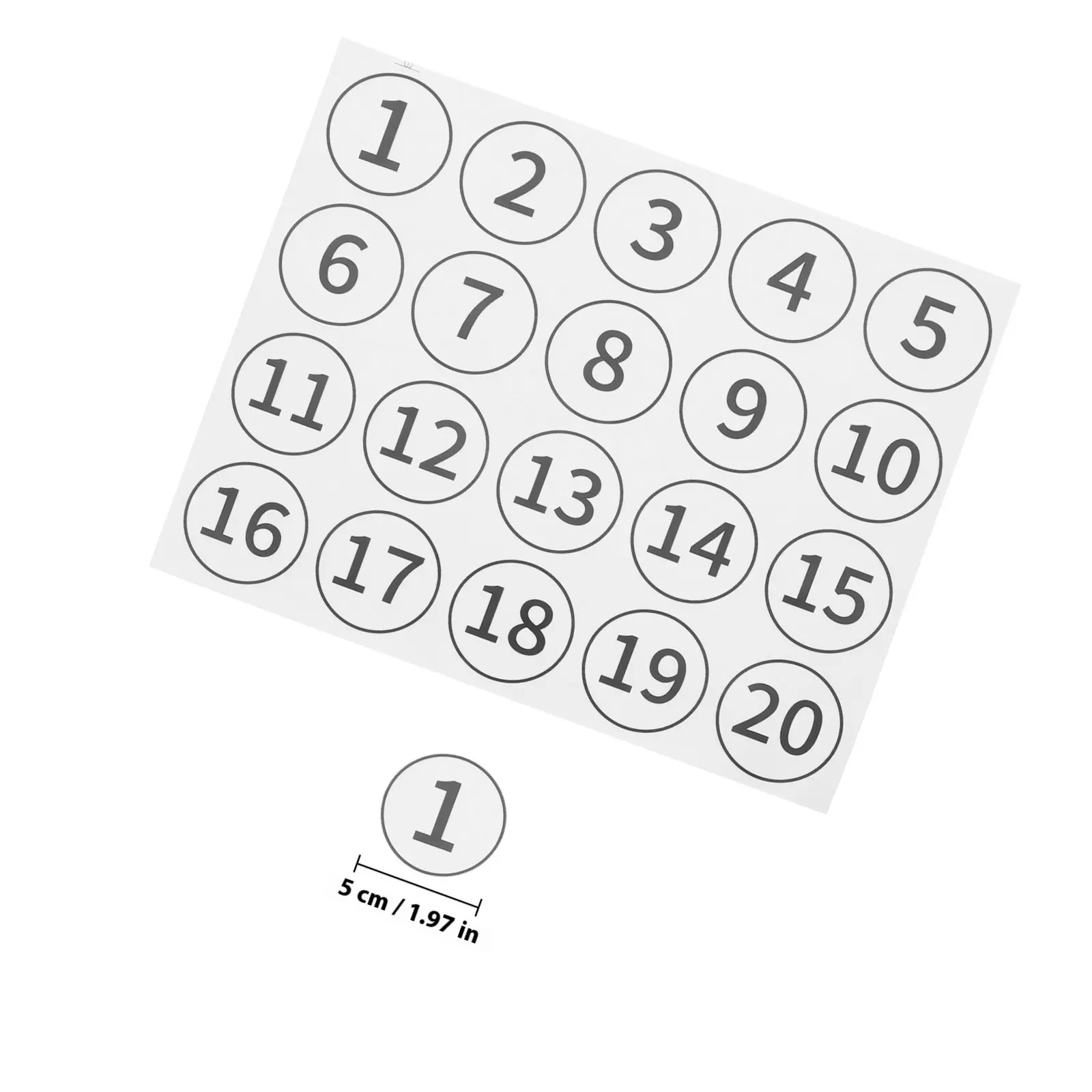 40Pcs 번호 스티커 PVC 자체 접착식 교실 라벨 책상 정리용 책 보관함 사무실 창고 분류