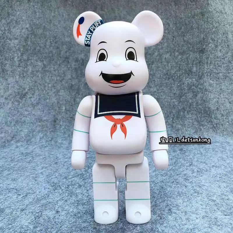 Bearbrick 400% Marshmallower Uomo Materiale Pvc Plastica Ghostbusters3 Cartoon Anime Silly Panther Be @ Rbrick 28Cm Bambola Regalo