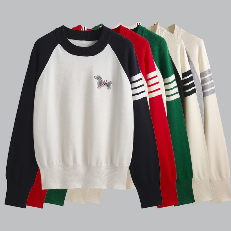 

Повседневный Однотонный свитер, Женский вязаный белый пуловер, топы с длинным рукавом, джемпер с воротником-бабочкой на осень и зиму 2024, Женский Топ