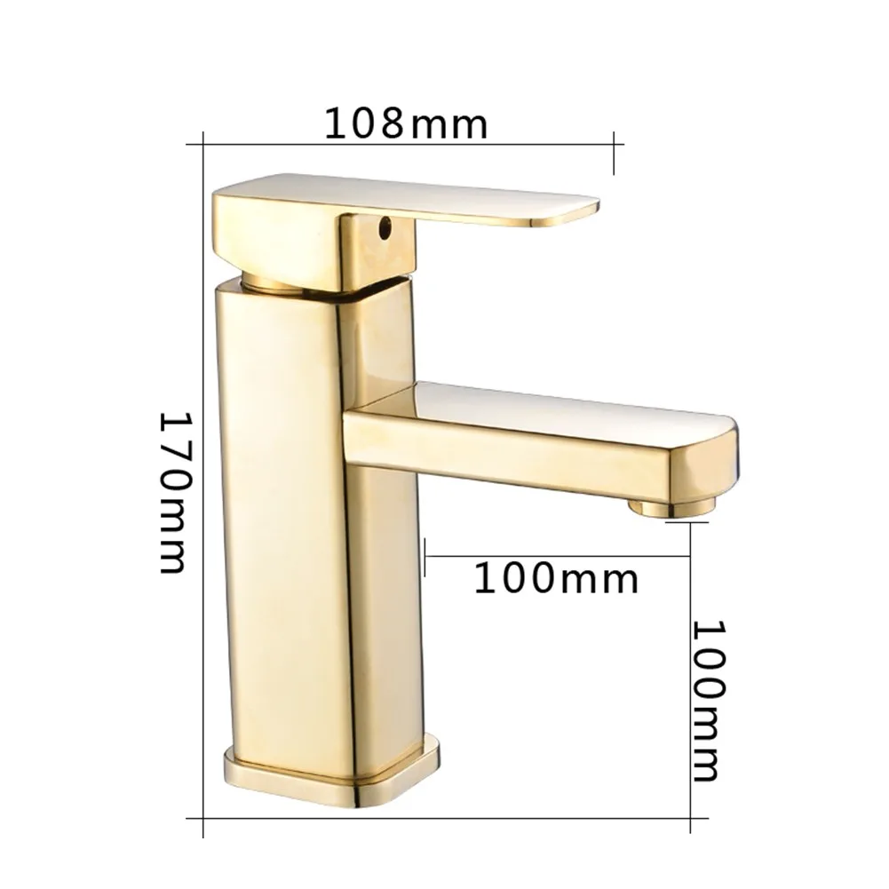 

Mixer Faucet Bathroom Sink Tap Single Hole Mount Stainless Steel Gold Waterfall Tap Bathtub Faucets Accessories Sale Useful Hot