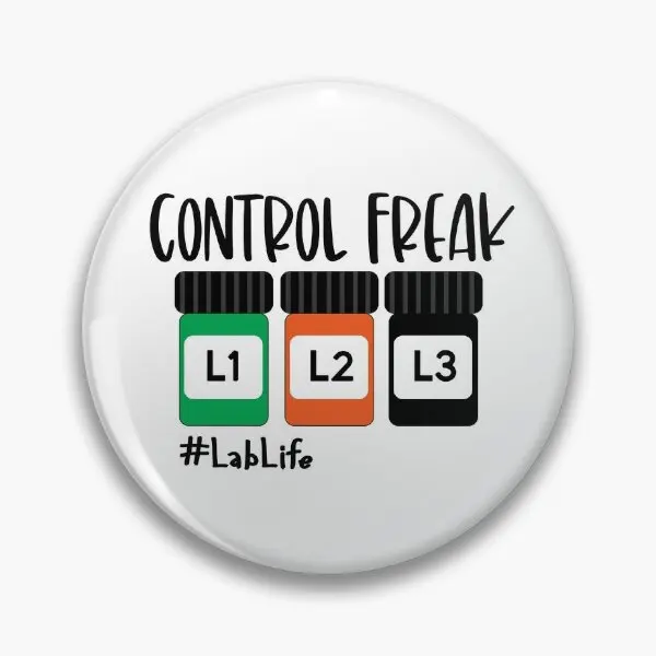 Lab Tech Control Freak Lab Life Work Soft Button Pin Fashion Spilla Donna Creative Lover Cartoon Hat Spilla Abbigliamento Decor