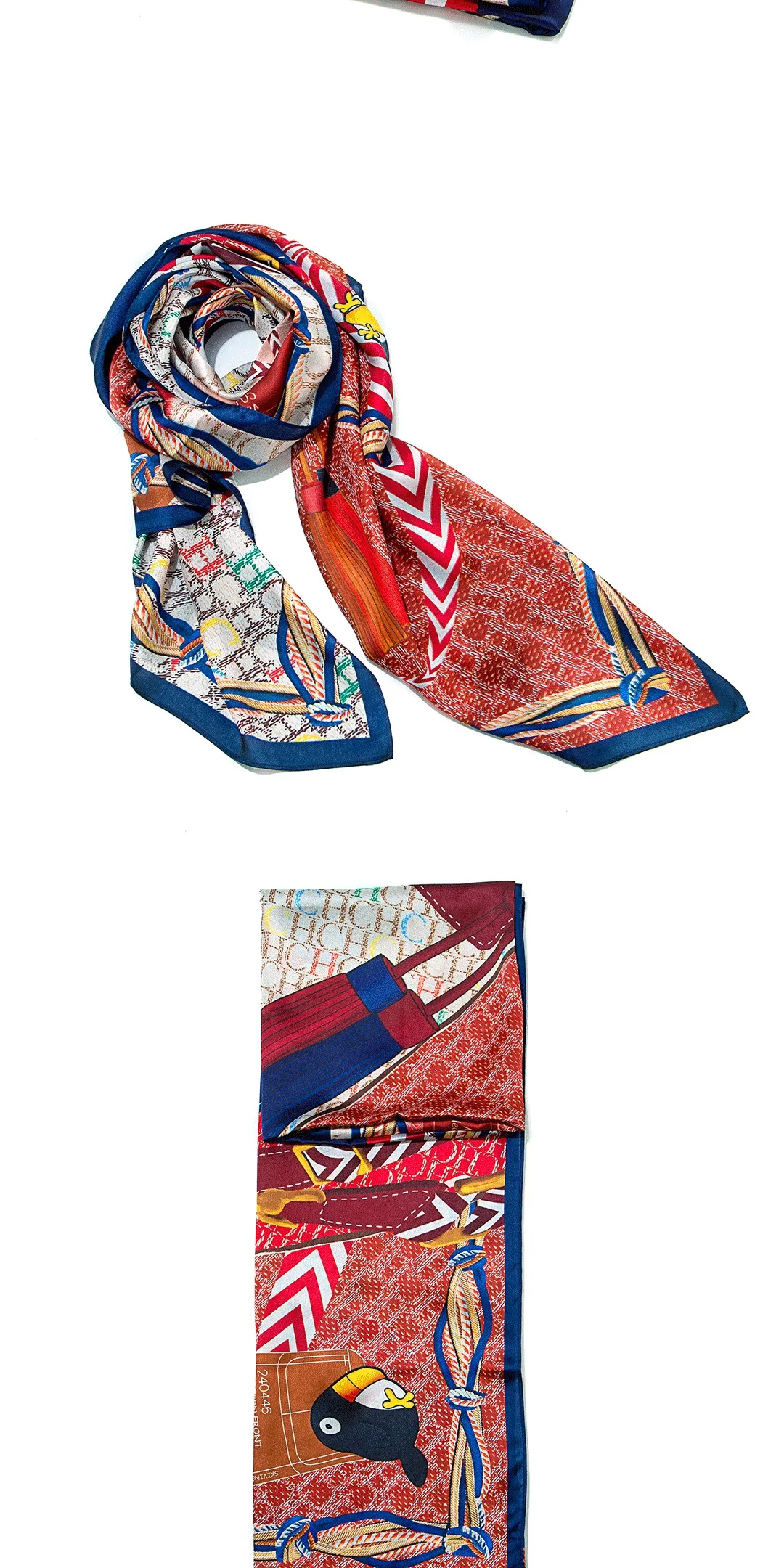 CH Iconic Vintage Pattern Scarf Elegant Design Gift Box Set 2026 New Arrival Women Fashion Accessory Soft Comfortable