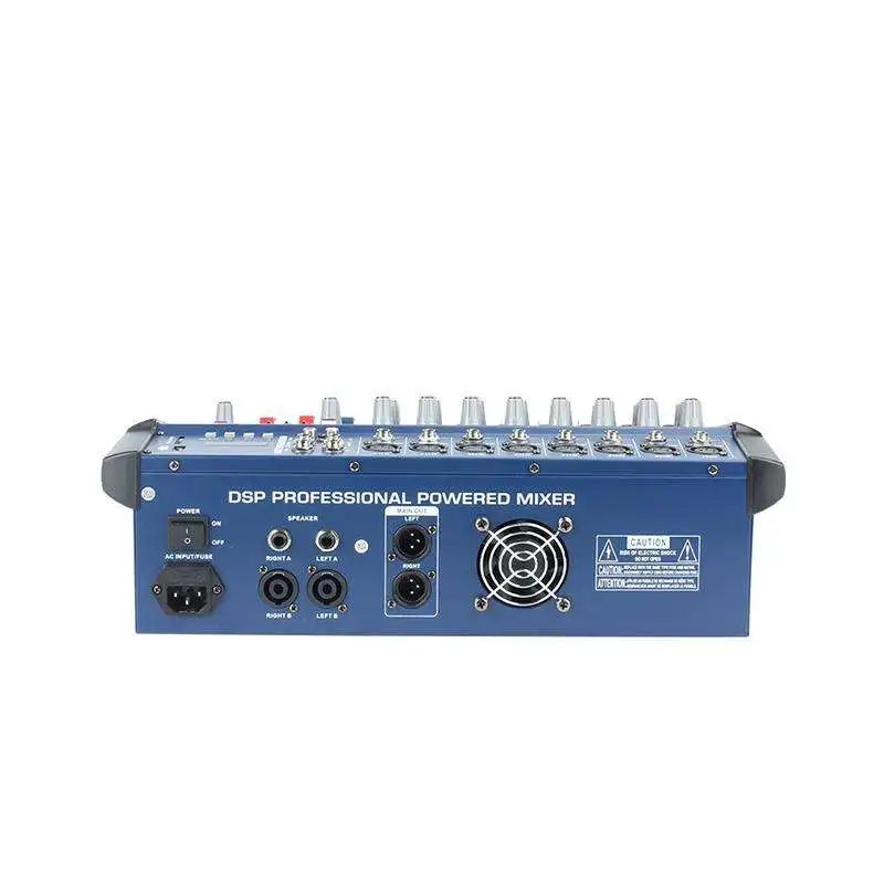 구어미 PMX-802D 8채널 믹서 USB 인터페이스 컨트롤러 이펙트 사운드 믹서 DJ 콘솔 파워 믹서 앰프 (스테이지용)