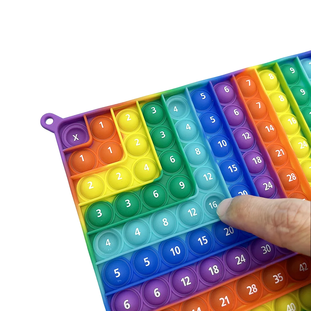 Fidget Toys Educational Board Games Math Toys Learning Board Toy Multiplication 12x12 Math Practice Board Games Times Table Mathematics Educational Learning Toys for Kids Classroom