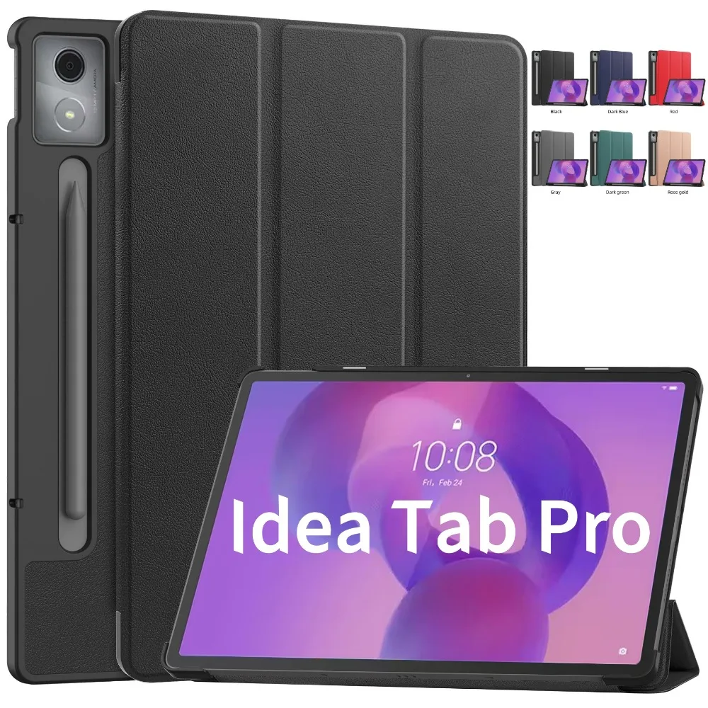 Premium Magnetic Tri-Folding PU Leather Stand Cover
