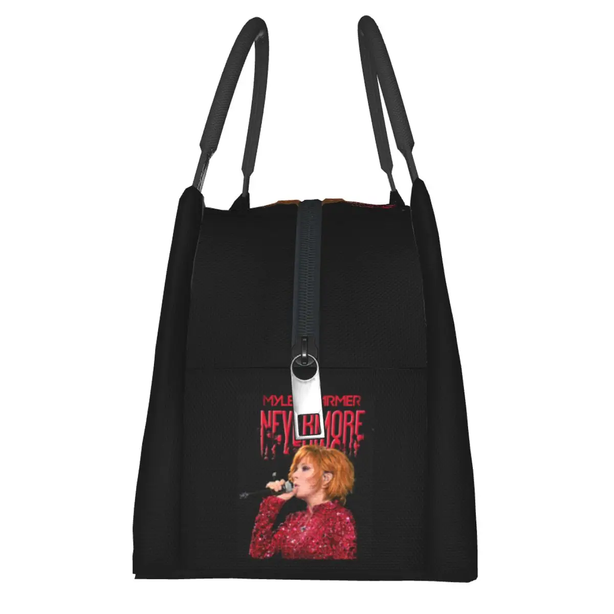 Nevermore Tour Mylene Farmer 여성용 절연 도시락 가방 도시락 보관 식품 상자 컨테이너 쿨러 열 도시락 토트 백