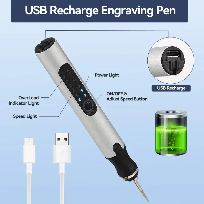 Electric Engraving Pen Electric Engraving Pen Etching Craft Tools Machine Engraver Mini Set DIY For Metal Glass Wood Carving