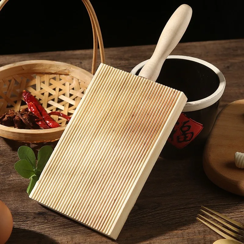 

Wooden Macaroni Pasta Board Set, Spaghetti Rolling Maker, Food Supplement Molds, Pasta Noodles Tool, Kitchen Gadget