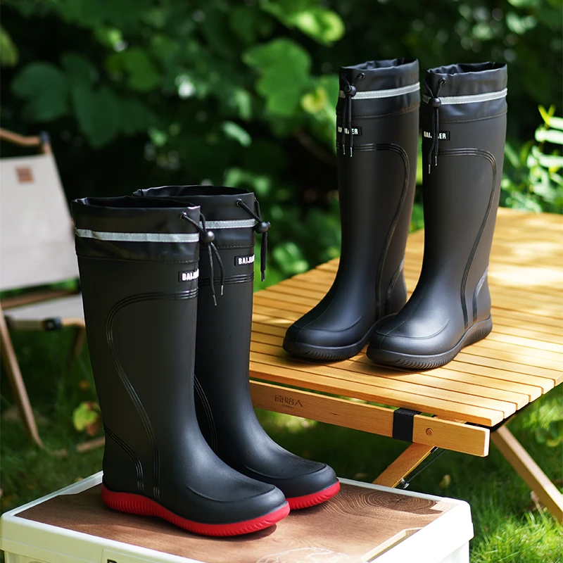 Bottes de Pluie pour Homme et Femme, Bottes de Pluie Fermées, Imperméables et Imperméables, Bottes en Caoutchouc Antidérapantes, Longueur Courte et Mi-mollet, Wstring de Proximité, Haut de Gamme