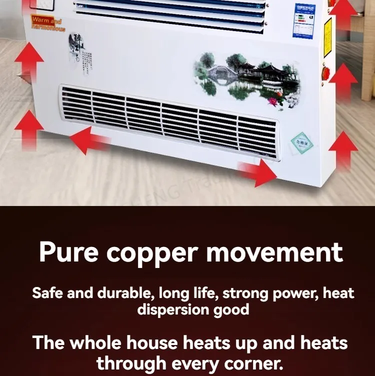 Water Air Conditioning Wall Mounted Water Heating Air Conditioning Fan Coil Radi
