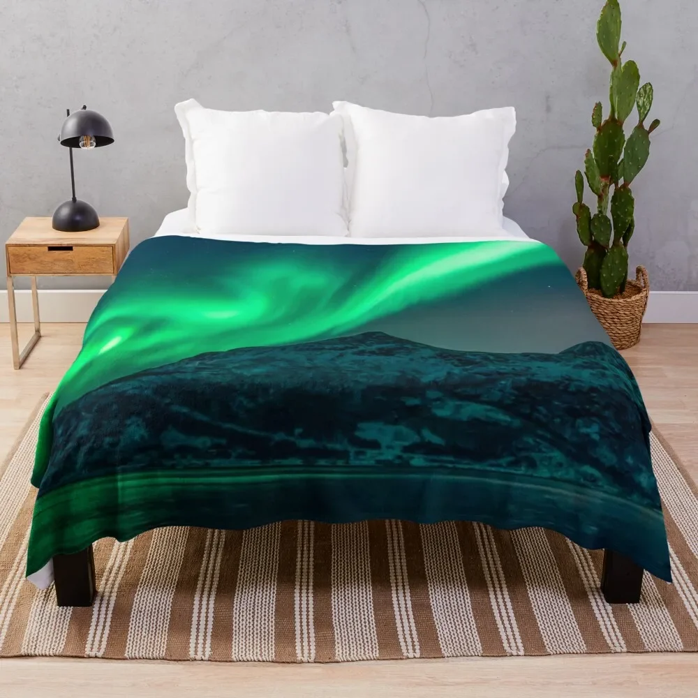 

Aurora Borealis (Northern Lights) Throw Blanket Softest blankets and throws blankets ands Blankets