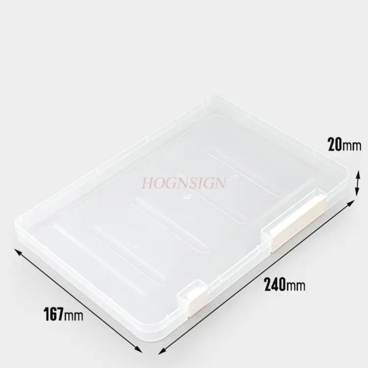1pcs 파일 홀더, 파일 랙, 파일 프레임, 더블 스냅 투명 파일 상자, 데스크탑 보관 상자, 문구 정리 상자, 데이터