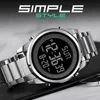 SKMEI 1611 Chrono Count Down Alarm Hour For Mens reloj hombre Digital 2 Time Mens Watches Fashion LED Men Digital Wristwatch 4