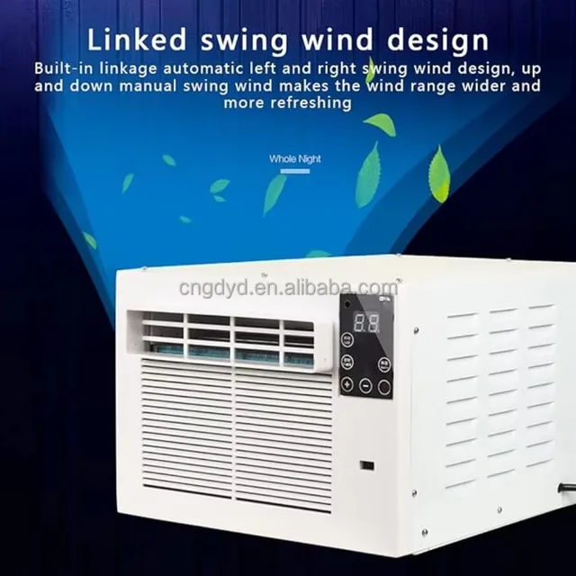 Climatiseur portable 280W avec minuterie, refroidissement instantané, mini compresseur 1881 BTU pour extérieur, maison, dortoir, camping-car, blanc 1