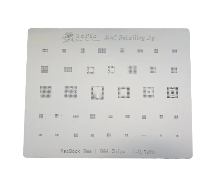 MacBook 로직 보드 BGA 칩 스텐실, 2016-2020 WIFI,T1,T2,PMU,SMC Reballing