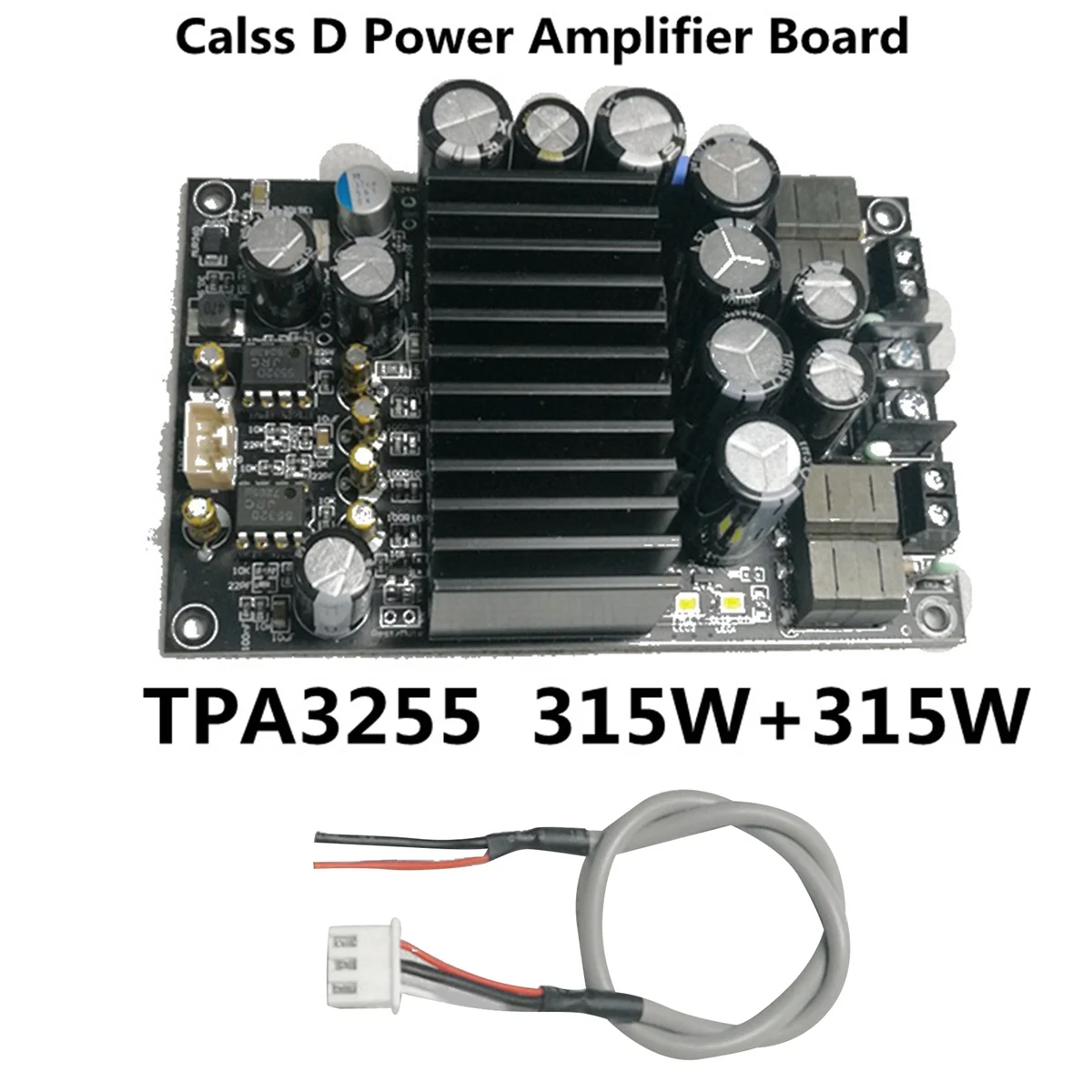 

Плата цифрового усилителя HIFI TPA3255, 300 Вт + 300 Вт, высокомощная, 2,0 каналов, стерео, Плата усилителя класса D