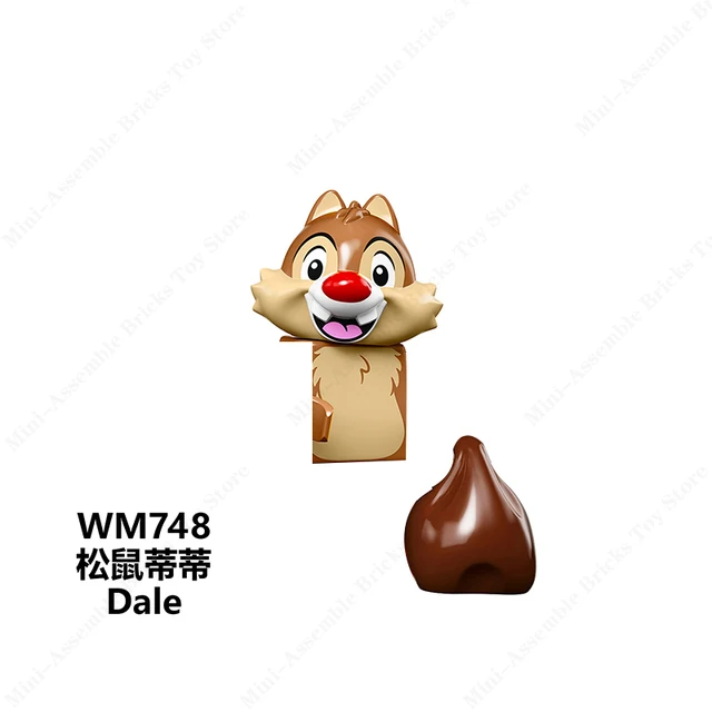 Disney Mini Action Toys Figures Building Blocks Cartoon Toy Story Mickey Mouse Winnie The Pooh Frozen Stitch Donald Duck Bricks 748