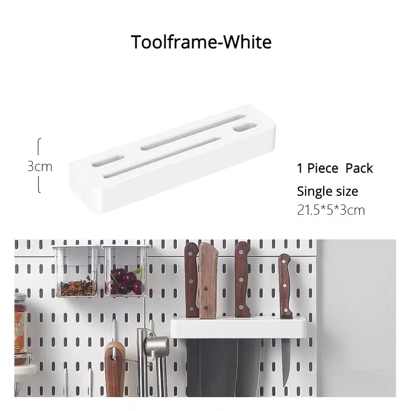 Multi-Functional Pegboard Wall Organizer with Shelves