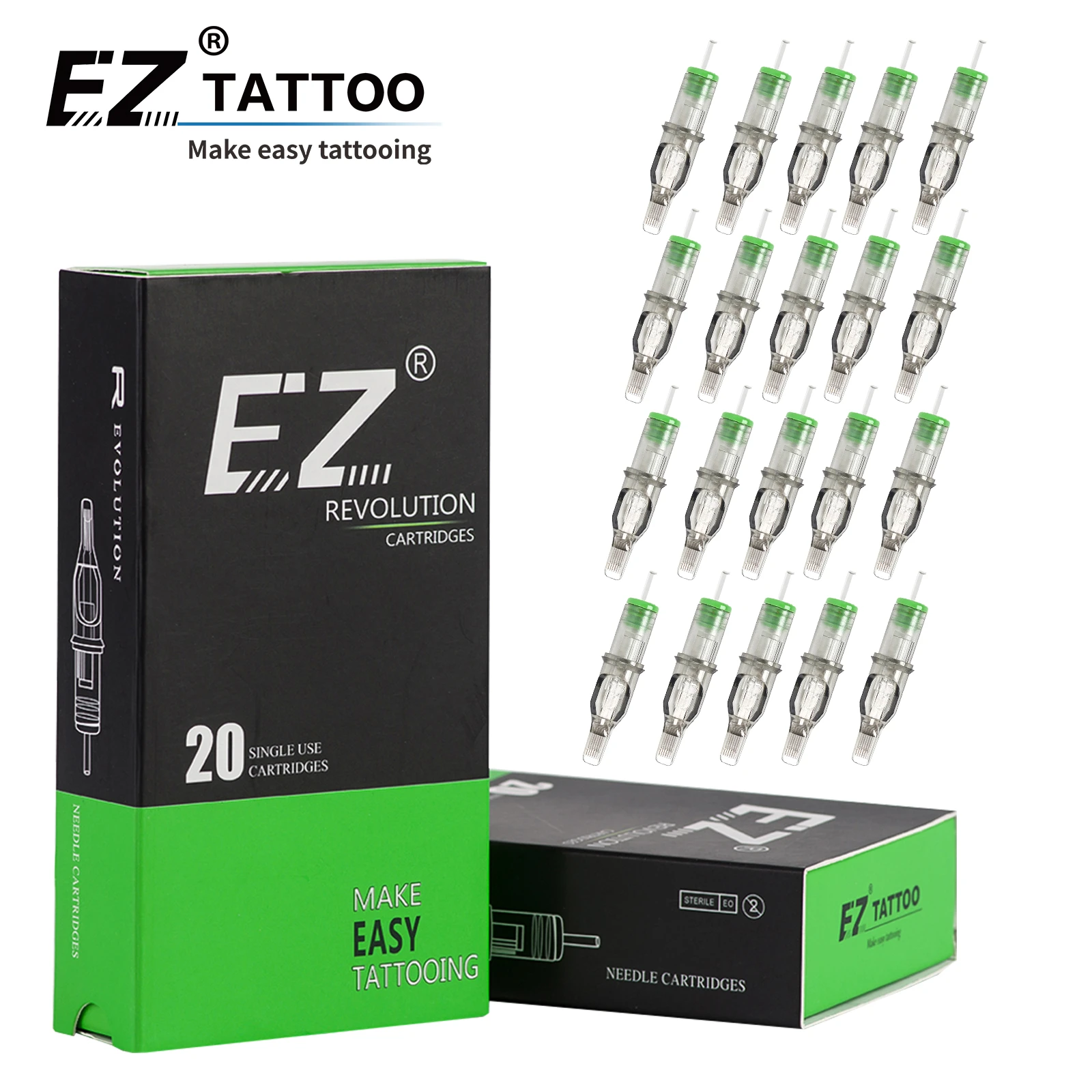 Ez Revolution Tattoo Cartridge Magnum (m1) Needles 12 (0.35 Mm) 10 (0