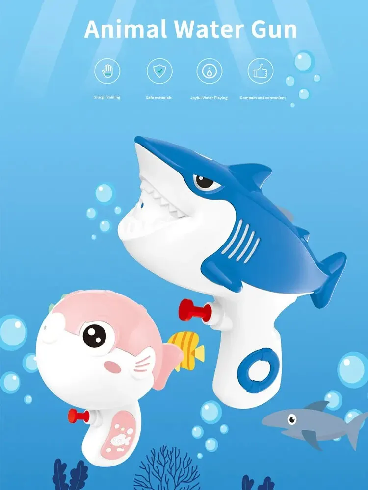 لعبة الاطفال بندقية المياه الصيفية ، الأسماك المنتفخة ، سمك القرش ، ألعاب الشاطئ ، اللعب في الهواء الطلق ، هدايا عيد ميلاد الأطفال ، الرياضة