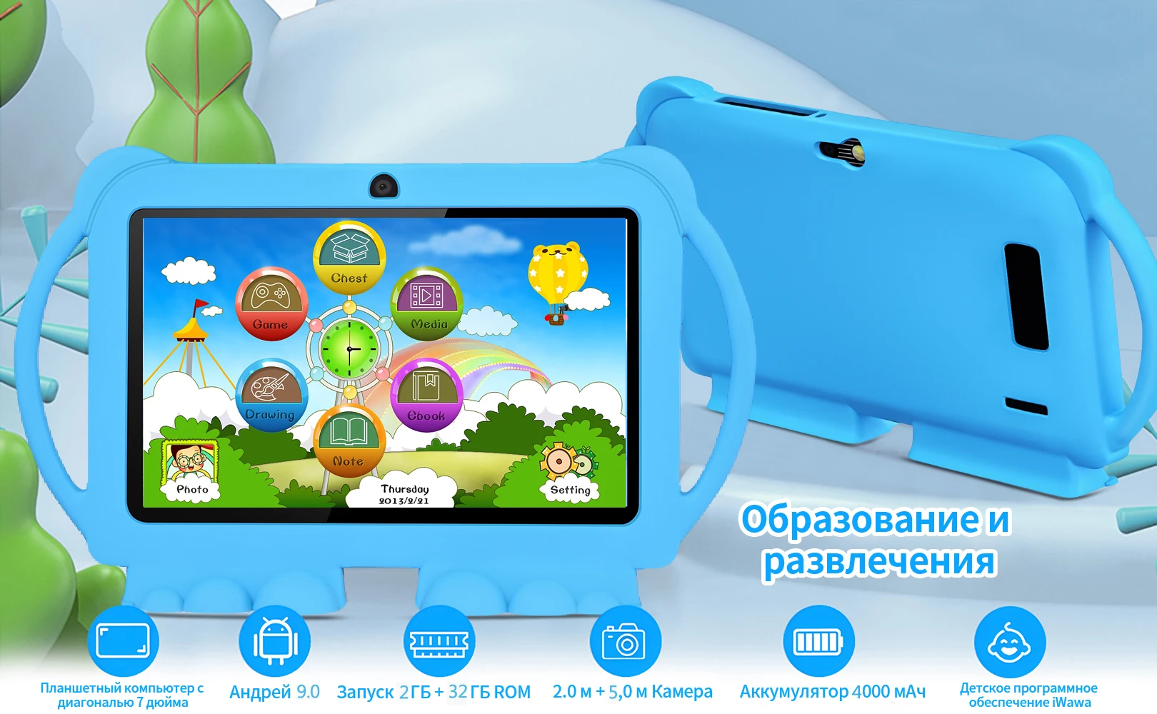 Рисунок 6 - BDF 2024 Новый 7-дюймовый Android