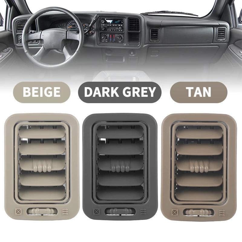 2X Right Passenger Side Central Dashboard A/C Heater Air Vents Air Conditioning Outlet for Silverado Sierra 2000-2006 15176085