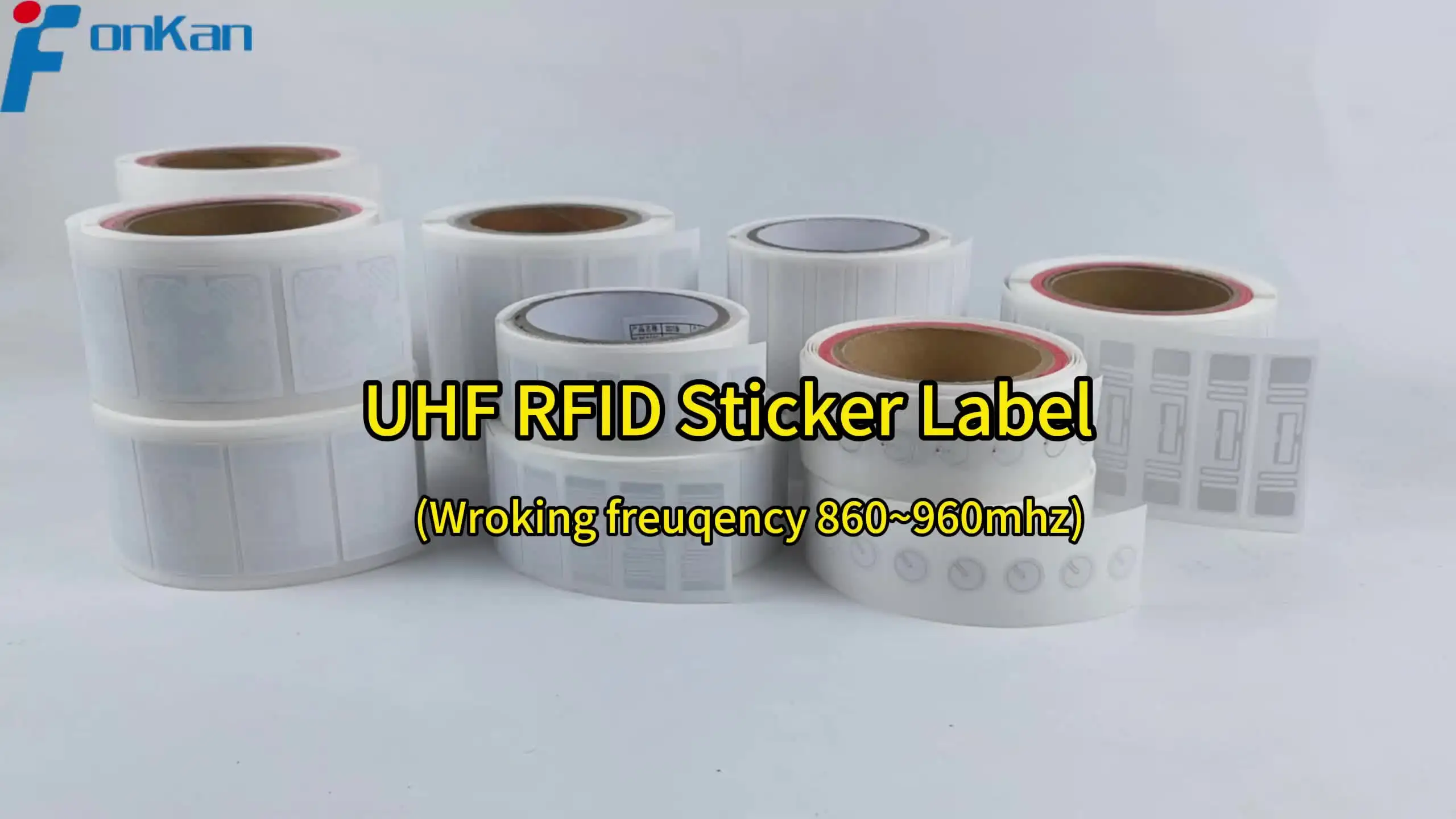 20 Stück Fongwah UHF RFID Wäscheetiketten – 70 X 15 Mm, Ucode 8 Chip, 860-960 MHz