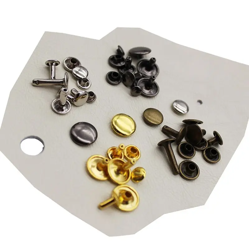 

Wholesale 1000pcs Double Cap Dot Rivets Belt Bags Shoes Leather Craft