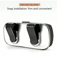 Boîte à lunettes de voiture avec interrupteur à pression, porte-lunettes pour pare-soleil, tissu souple interne, résistant aux rayures, résistant aux chocs, mallette de rangement pour lunettes 5