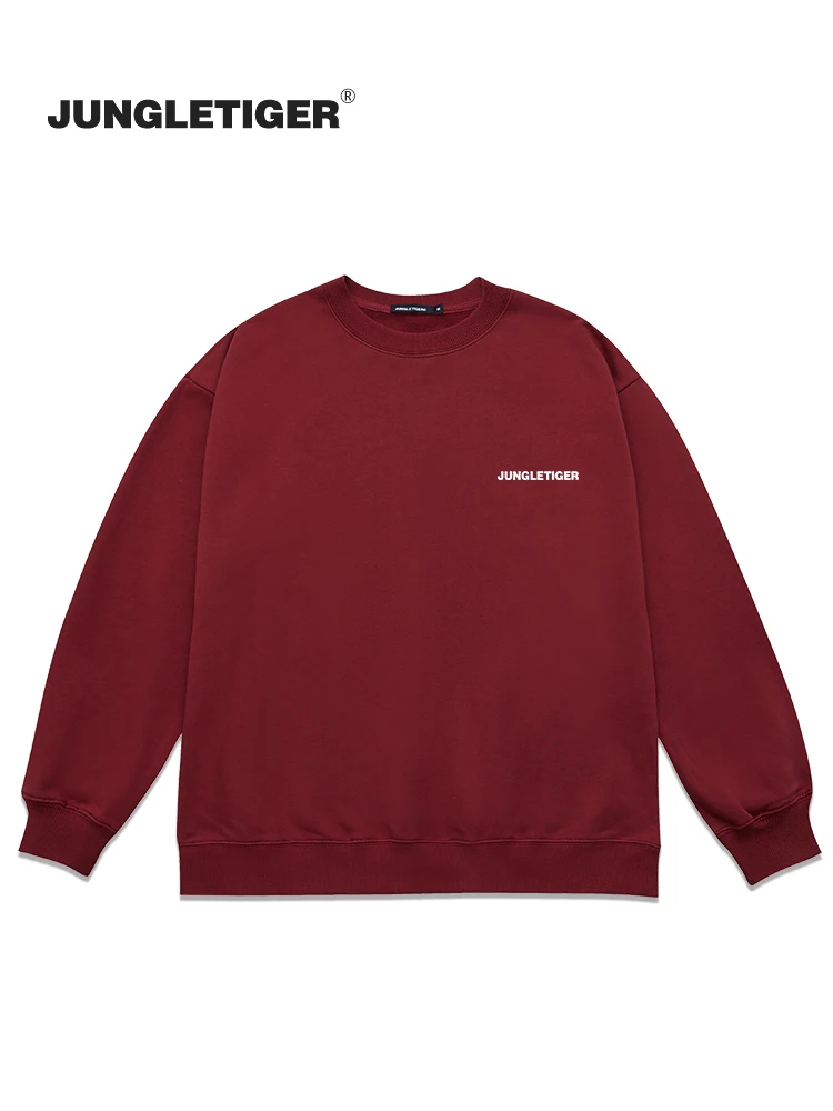 Pullover Round Neck Sweater Men's and Women's Same Pure Cotton Letter Jacquard Simple Fashion Spring and Autumn All-Matching Top