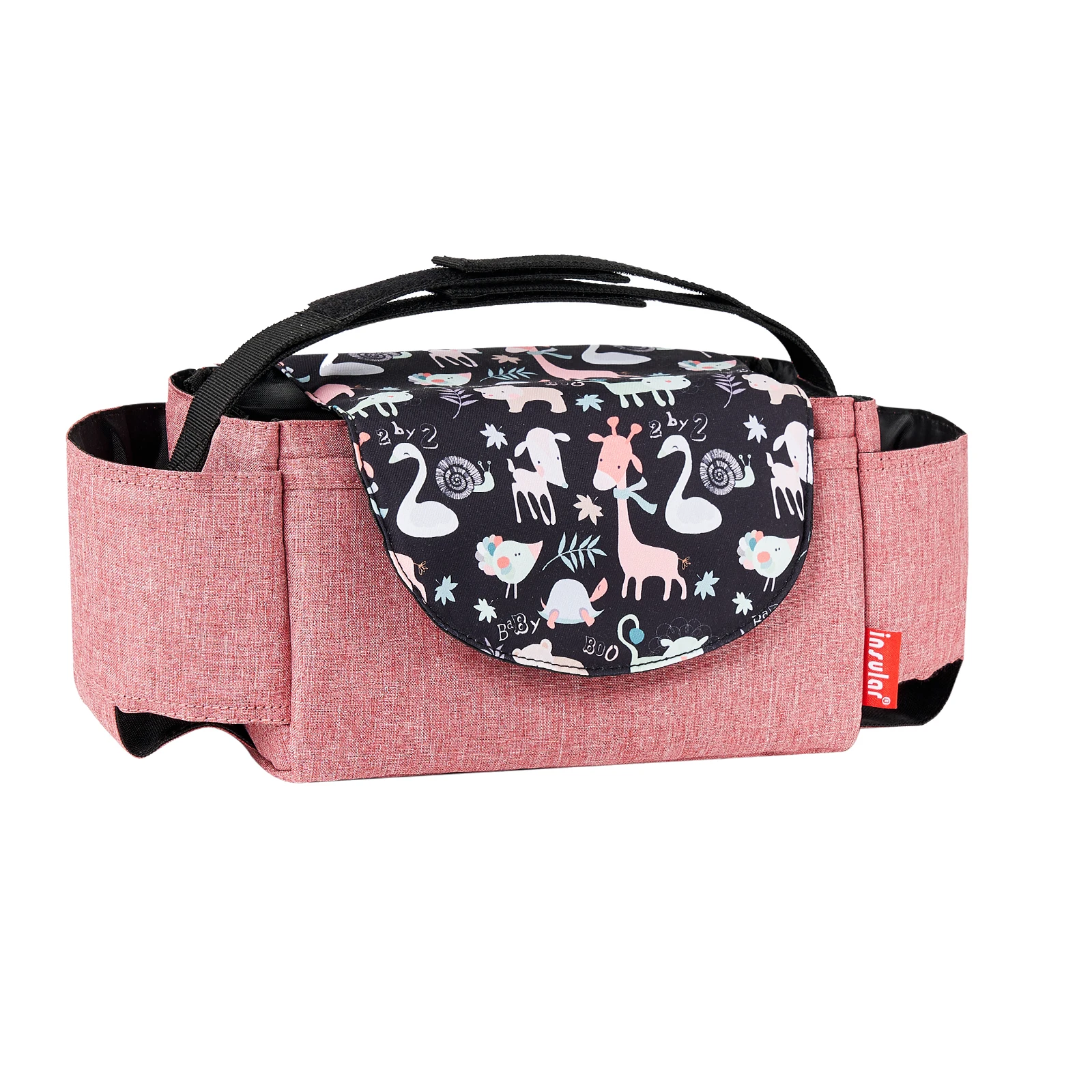 Insular Diaper Bag with Insulated Bottle Storage and Mummy Organizer