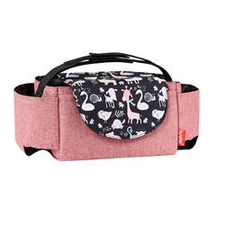 Insular Diaper Bag with Insulated Bottle Storage and Mummy Organizer (Giraffe)