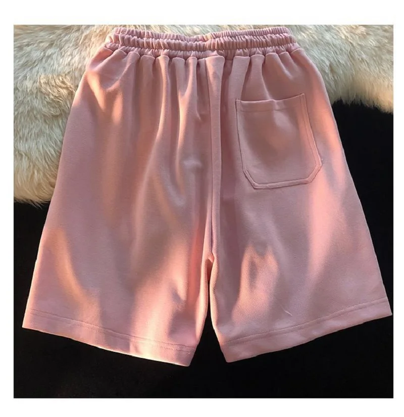 short shorts y2k shorts casual all-match elastic five-point pants fashion high-waisted sports high street wide-leg pants oversized women size high waisted shorts
