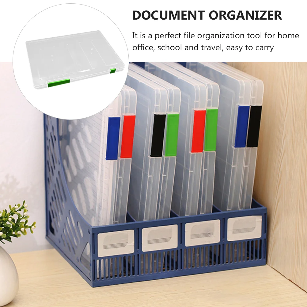 투명 폴더 문서 케이스 정리함, A4 파일 보관함, 방수 및 방진 시험지 분류 상자